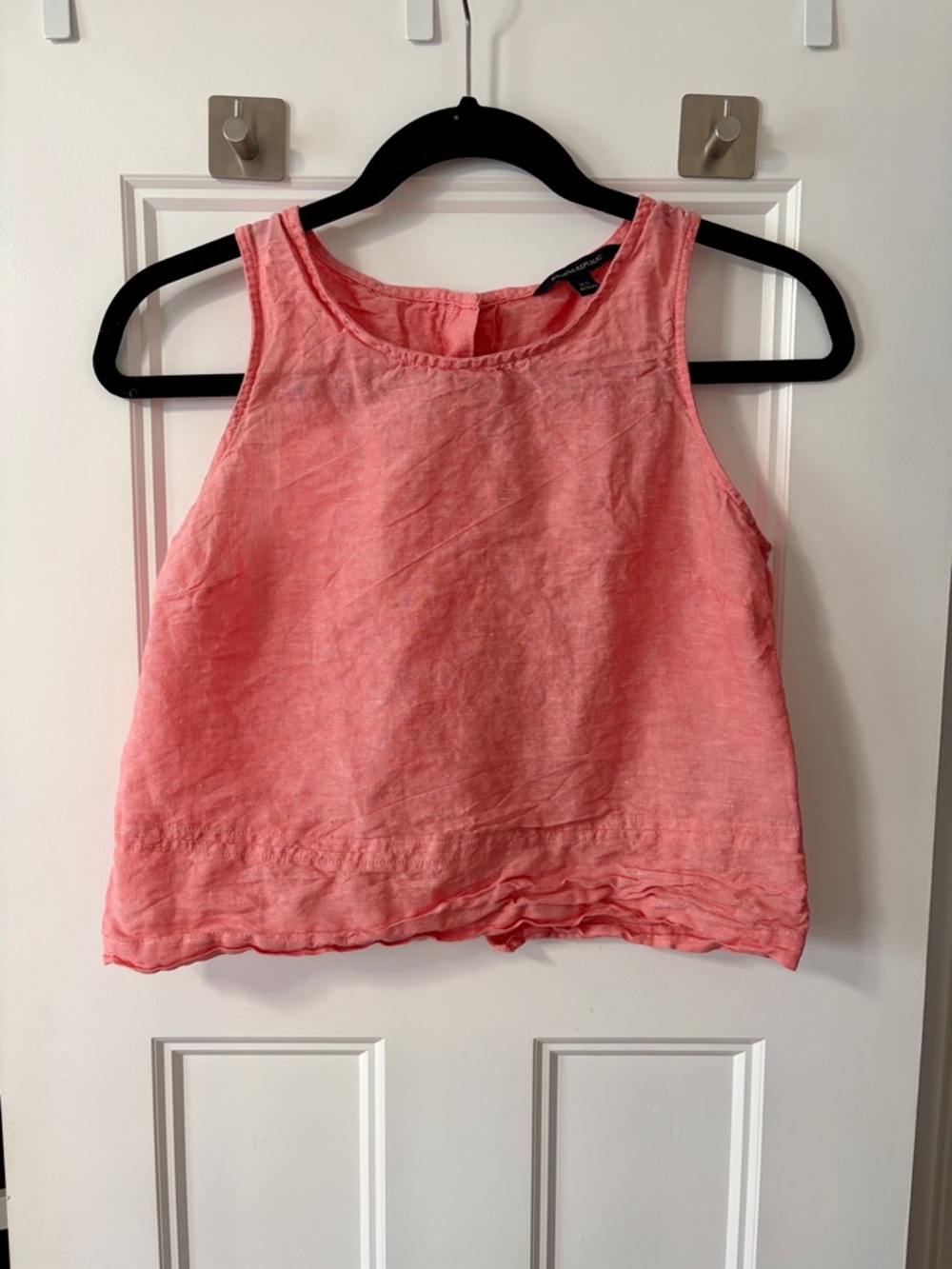 Banana Republic Coral Pink Linen/Cotton Sleeveless Top